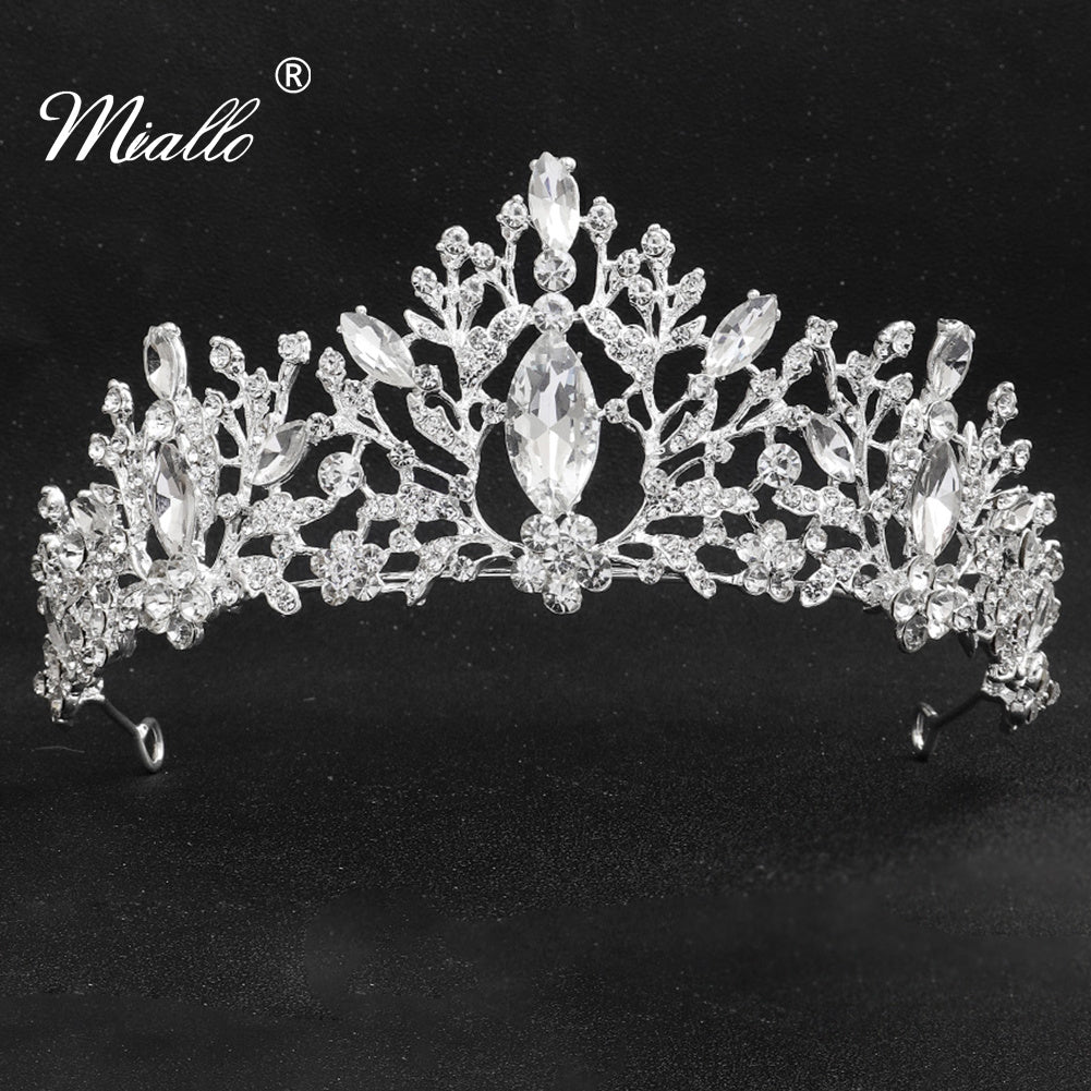 [miallo] Tiara TS-J2711 Vintage Rhinestone Tiaras and Crowns