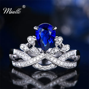 [miallo] Ring R101 Water Drop Pear Shaped Crown Ring