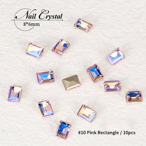 [miallo] NA6 Crystal Butterfly Geometric Nail Accessories