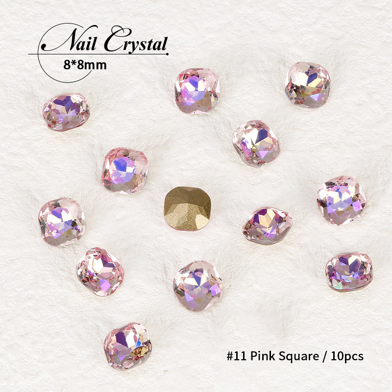 [miallo] NA6 Crystal Butterfly Geometric Nail Accessories