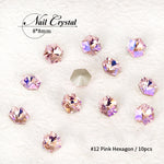 Load image into Gallery viewer, [miallo] NA6 Crystal Butterfly Geometric Nail Accessories
