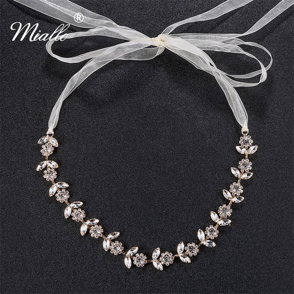 [miallo] Hairband HS-J4076 Flower Rhinestone Hairband