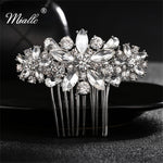 Load image into Gallery viewer, [miallo] Hair Comb HS-J3898 Silver Color Rhinestone Hair Comb
