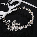 Load image into Gallery viewer, [miallo] Hairband HS-J2683 Silver Color Pearl Rhinestone Hairband

