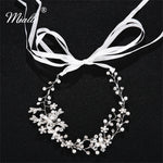 Load image into Gallery viewer, [miallo] Hairband HS-J2683 Silver Color Pearl Rhinestone Hairband
