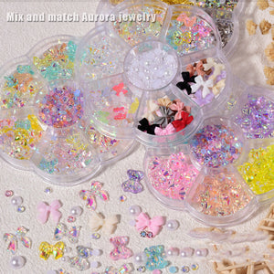 [miallo] NA5 Nail Accessories Bow Aurora Bear Butterfly Rhinestone Pearl