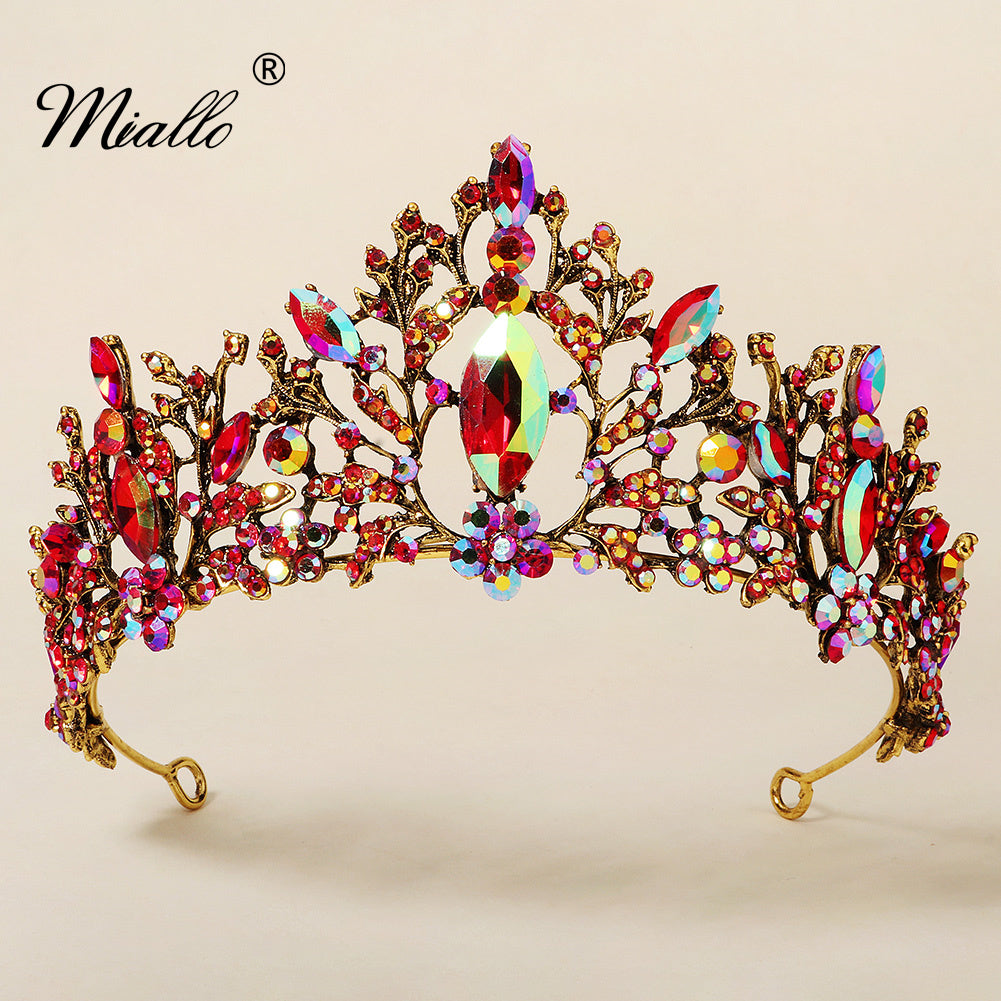 [miallo] Tiara TS-J2711 Vintage Rhinestone Tiaras and Crowns