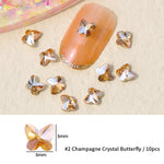 Load image into Gallery viewer, [miallo] NA6 Crystal Butterfly Geometric Nail Accessories
