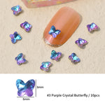 Load image into Gallery viewer, [miallo] NA6 Crystal Butterfly Geometric Nail Accessories
