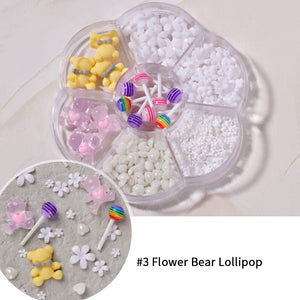 [miallo] NA5 Nail Accessories Bow Aurora Bear Butterfly Rhinestone Pearl