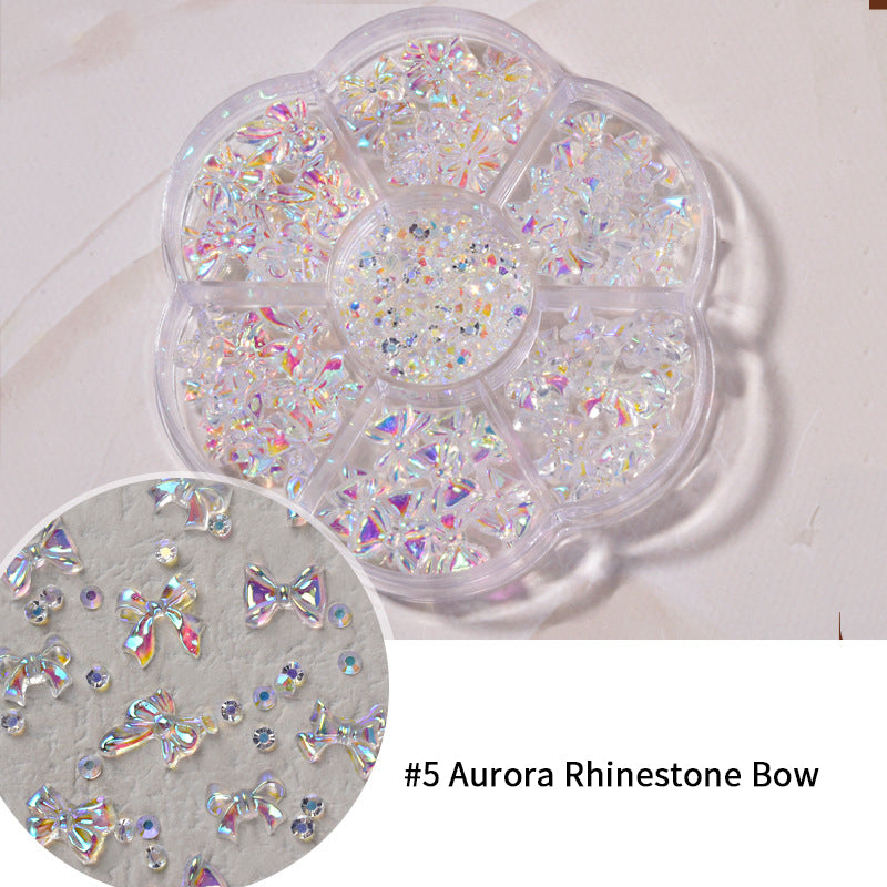 [miallo] NA5 Nail Accessories Bow Aurora Bear Butterfly Rhinestone Pearl