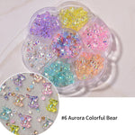 Load image into Gallery viewer, [miallo] NA5 Nail Accessories Bow Aurora Bear Butterfly Rhinestone Pearl
