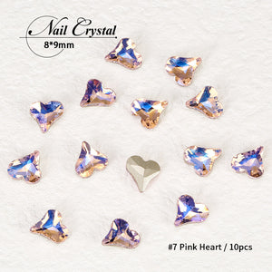 [miallo] NA6 Crystal Butterfly Geometric Nail Accessories