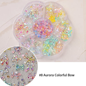 [miallo] NA5 Nail Accessories Bow Aurora Bear Butterfly Rhinestone Pearl