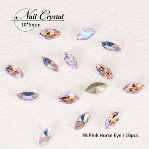 [miallo] NA6 Crystal Butterfly Geometric Nail Accessories