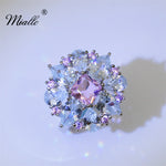 Load image into Gallery viewer, [miallo] Ring R165 Pink Cubic Zirconia Princess Ring
