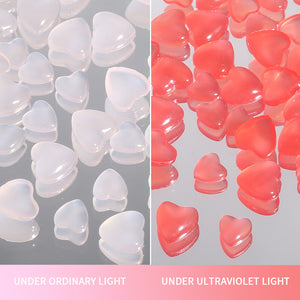 [miallo] NA4 Color Chang Heart Nail Gems