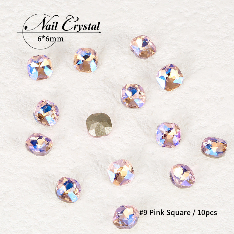 [miallo] NA6 Crystal Butterfly Geometric Nail Accessories