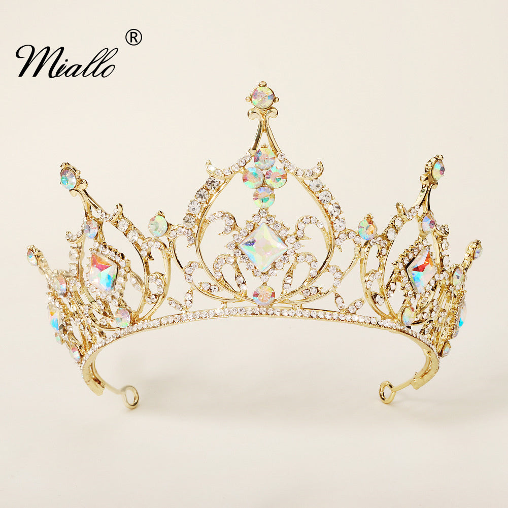 [miallo] Tiara TS-J2891 AB Rhinestone Bridal Crown