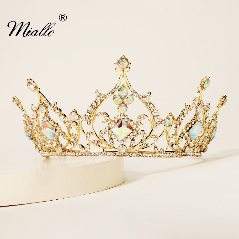 [miallo] Tiara TS-J2891 AB Rhinestone Bridal Crown