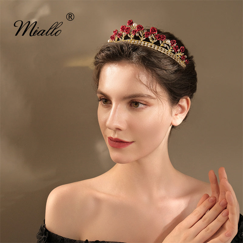 [miallo] Tiara TS-J2918 Rose Gold Color Crown