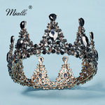 Load image into Gallery viewer, [miallo] Tiara TS-J2922 Black Rhinestone Round Crown

