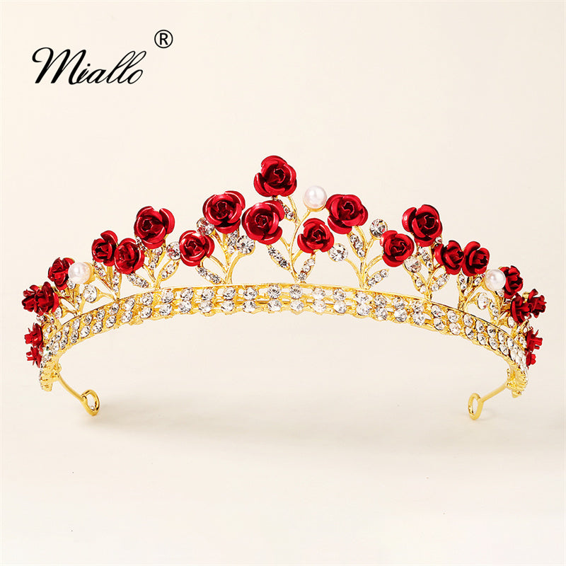[miallo] Tiara TS-J2918 Rose Gold Color Crown