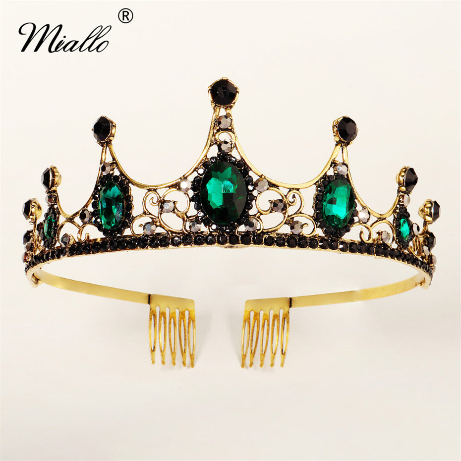 [miallo] Tiara TS-J2903 Rhinestone Crown Comb