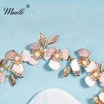 Load image into Gallery viewer, [miallo] Hairband HS-J6310 Flower Gold Leaf Hairband
