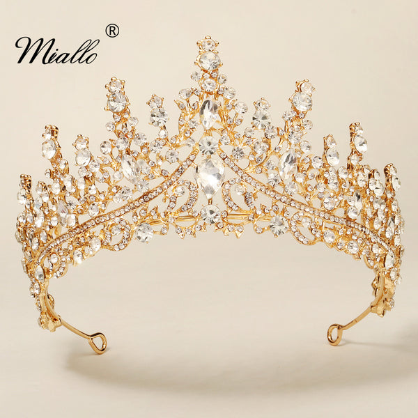 miallo] Tiara TS-J2967 Rhinestone Wedding Crown Bridal Tiara 