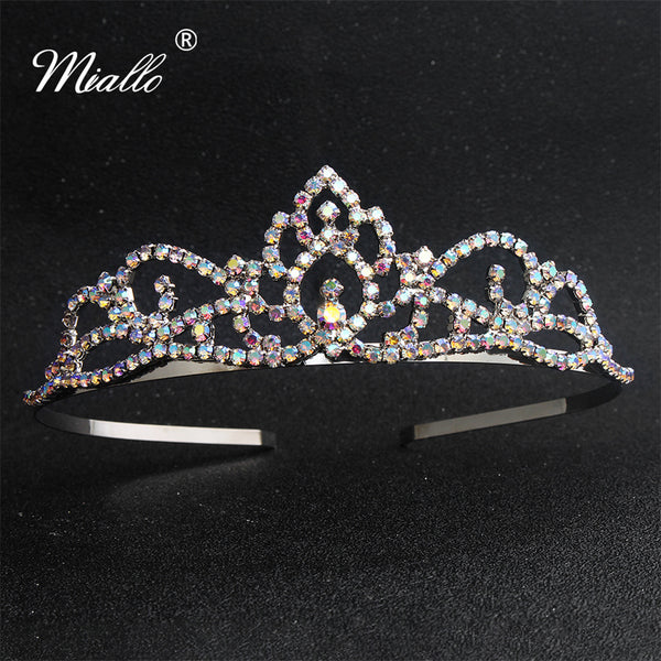 miallo] Tiara TS-J2581 AB Rhinestone Crown – Miallo Jewelry