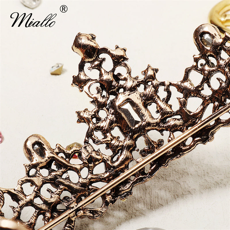 [miallo] Tiara TS-J3073 Baroque Rhinestone Crown