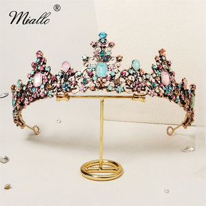 [miallo] Tiara TS-J3073 Baroque Rhinestone Crown