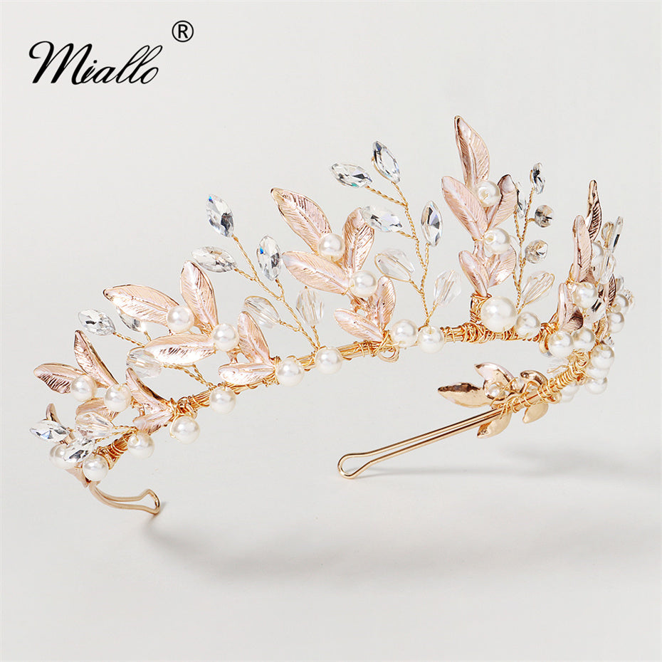 [miallo] Tiara TS-J2901 Handmade Rhinestone Bridal Crown
