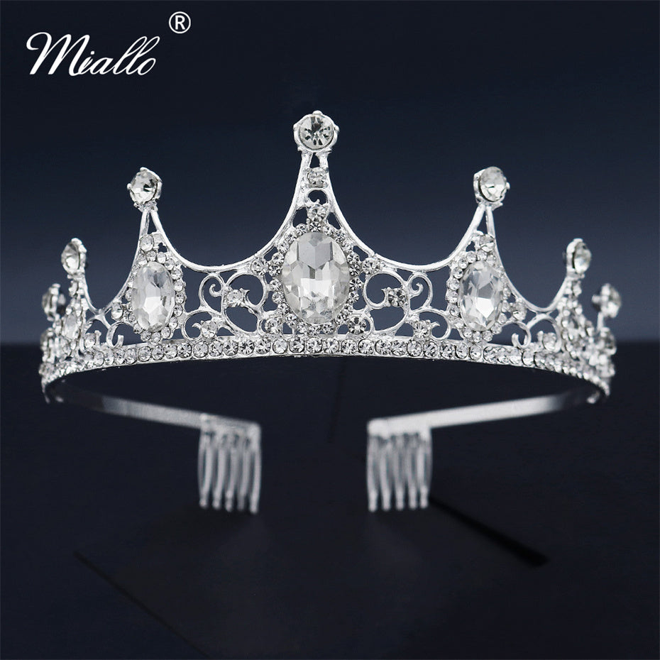 [miallo] Tiara TS-J2903 Rhinestone Crown Comb