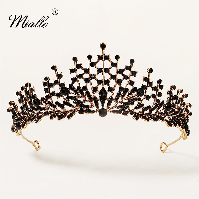 [miallo] Tiara TS-J2780 Black Wedding Crown