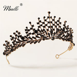[miallo] Tiara TS-J2780 Black Wedding Crown