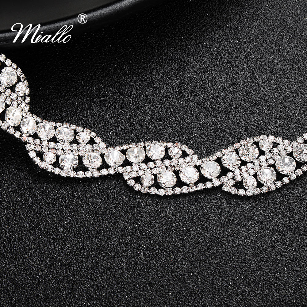 [miallo] Belt WS-J046 Spiral Rhinestone Bridal Belt