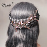 Load image into Gallery viewer, [miallo] Headband HS-J6439 Pink Rhinestone Crystal Hairband
