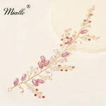 Load image into Gallery viewer, [miallo] Headband HS-J6439 Pink Rhinestone Crystal Hairband
