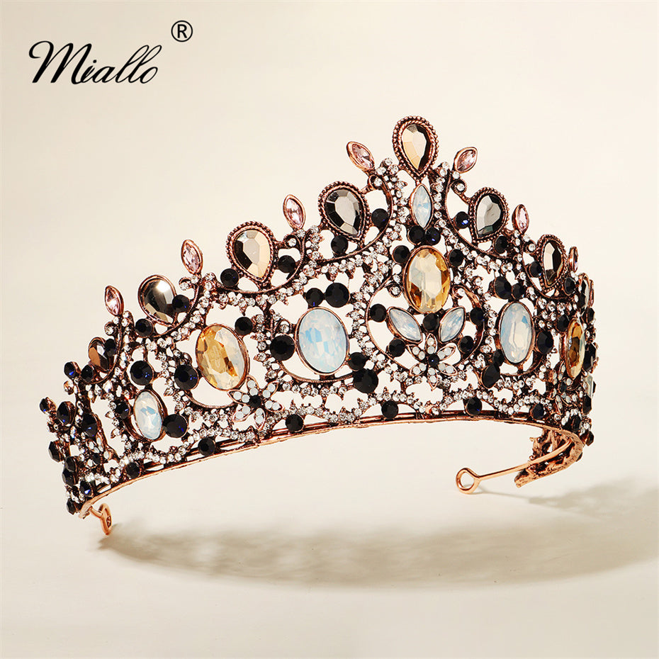 [miallo] Tiara TS-J2880 Vintage Rhinestone Crown