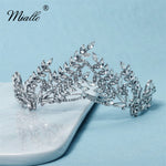 Load image into Gallery viewer, [miallo] Tiara TS-J2872 Silver Color Leaf Crown
