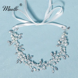 [miallo] Hairband HS-J6502 Pearl Rhinestone Wedding Hairband