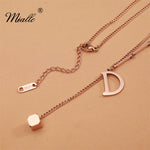 Load image into Gallery viewer, [miallo] Necklace N26 Simple Letter D Pendant Necklace
