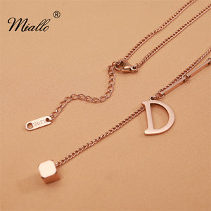[miallo] Necklace N26 Simple Letter D Pendant Necklace