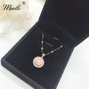[miallo] Necklace N38 Rotatable Flower Necklace