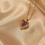 Load image into Gallery viewer, [miallo] Necklace N44 Love Shaped Crystal Necklace
