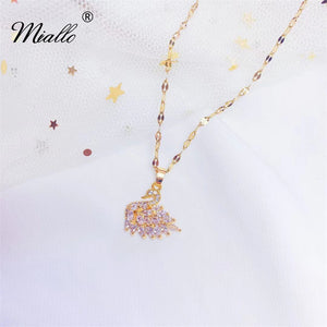 [miallo] Necklace N39 Cubic Zirconia Swan Necklace