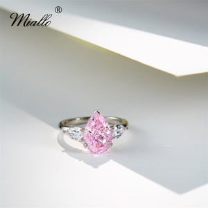 [miallo] Ring R189 Teardrop S925 CZ Stone Ring