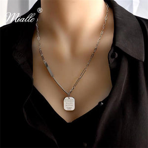 [miallo] Necklace N27 Clavicle Chain Letter Necklace